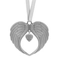 thumbnail image 1 of Adorno De Ala De ángel, Decoración Del árbol Conmemorativo, Doble Cara Mi Corazón En El Cielo, Cinta Blanca, Elegantes Decoraciones Para árboles De Navidad, 1 of 8