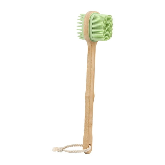 Body Brush Double Sided Long Handled Back Scrubber Lotion Body Shower Bath .5cmx7.1cm