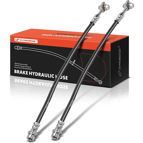 A-Premium Rear Driver and Passenger Side Brake Hydraulic Hose Compatible with Select Ford Models - Escape 2020 2021 2022 - Replace# LX6Z2282A(Pack of 2)