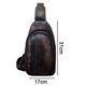 thumbnail image 2 of FloreceBien Al aire libre Casual Viajes Senderismo Té Crossbody Pecho Sling Bag Mochila Hombres Cuero, 2 of 5