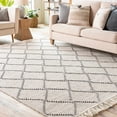 thumbnail image 3 of Hauteloom Siyabuswa Wool Living Room, Bedroom Area Rug - Bohemian, Transitional - Black, Cream - 8' x 10', 3 of 6