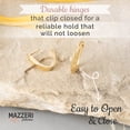 thumbnail image 4 of MAZZERI 14K Gold Huggie Hoop Earrings - Classic Small Diamond Cut Hinged Huggies For Women and Men, 4 of 8