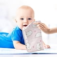thumbnail image 4 of Coolnut Cartoon White Bear Baby Muslin Washcloths Face Towel, Cloud Pink Star Burp Cloths Cotton Wipes 5 PCS Infant Wash Cloth for Newborn Boys Girls 12x12 inches, 4 of 6