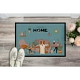 thumbnail image 2 of Red White Border Collie Sweet Home Door Mat, 2 of 3