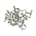 thumbnail image 4 of 12 piezas Clip en tornillo trasero pendientes hallazgos abrir bucle bola fabricación de joyas DIY - Plata Sunnimix Resultados de la joyería del pendiente del clip, 4 of 8