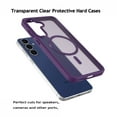 thumbnail image 2 of For Samsung Galaxy S25 FE Case, Tiflook Compatible with MagSafe Military Grade Drop Protection Magnetic Rugged Cover Translucent Back Shockproof Cell Phone Case for Galaxy S25 FE 6.7" - Purple, 2 of 6