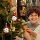 thumbnail image 1 of Christmas Decorations Small Plastic Pendants Surrounding Feeling Decoration Supplies, 1 of 6