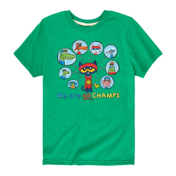 Pete The Cat - We Are All Champs - Toddler Short Sleeve Graphic T-Shirt