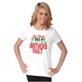 thumbnail image 3 of Funny Santa It Was My Brother's Fault Womens Fitted Plus Size Graphic Tee Brisco Brands 3X, 3 of 5