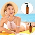 thumbnail image 5 of KAKOWELY Bouteille d'Émulsion 4 Pcs 100ml Mini Bouteilles de Rangement pour Lotion Distributeurs de Cosmétiques Parfum Porte-Shampoing Portable Conteneurs pour Voyage Extérieur (Pompe Noire, Bouteille Marron), 5 of 5