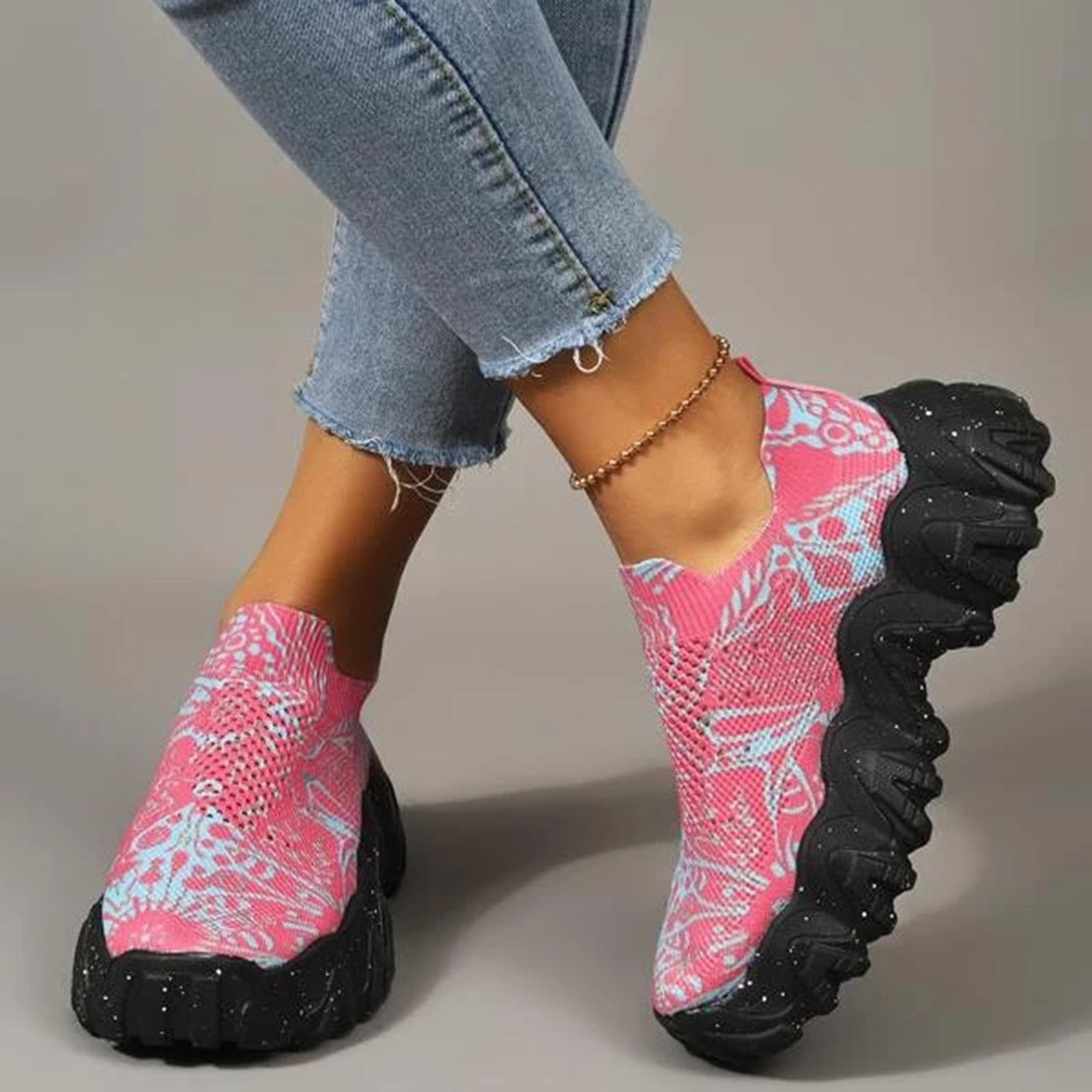 leopard sock sneakers