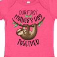 thumbnail image 4 of Inktastic Our 1st Mother's Day Together Cute Mom and Baby Sloth Boys or Girls Baby Bodysuit, 4 of 5