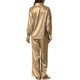 thumbnail image 3 of INSPIRAR CHIC Conjuntos de Pijamas de Satén para Mujeres, Tops de Cuello en V con Pantalones, Conjuntos de Lounge Casual en Caqui L, 3 of 5