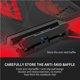 thumbnail image 3 of Seitruly Enfriador ajustable para computadora portátil Base de enfriamiento para computadora portátil con 5 ventiladores silenciosos para videojuegos de Teléfono y Comunicación negro y rojo, 3 of 6