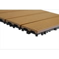 thumbnail image 3 of Pack of 9 Teak Color Decking Tiles - 11.8"x11.8"x0.8" Inch, 3 of 6