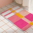 thumbnail image 4 of Pink Bathroom Rugs Non Slip, Cute Checkered Bath Mats for Bathroom Floor, Small Bath Mat Soft Fluffy Washable Preppy Rug for Tub Shower Bedroom 17""x27"", Medium, 4 of 6