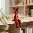 thumbnail image 2 of Easter Bunny Figurine, Cute Modern Easter Statue Tabletop Sculpture Centerpieces Decorations, Adorable Happy Easter Rabbit Statue with Easter Eggs for Spring Indoor Decorations, Tabletop Centerpieces, 2 of 6