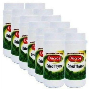 Pack of 12 SCH4 Ducros Spices & Herbs Dried Thyme - 25g × 12 Pcs