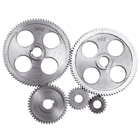 5Pcs/Set CJ0618 Machine Tool Gear Metal Gears -Lathe Gear Metal Cutting Gear