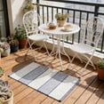thumbnail image 4 of Modern Striped Area Rug for Living Room Bedroom Kitchen Entryway with Hand Woven Softness and Easy Clean Design, 4 of 9