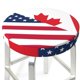 thumbnail image 3 of Balery USA Canada Flag Fundas de asiento para taburete de bar redondo de tela de terciopelo ajustables que protegen de arañazos y manchas para sillas de 14 a 17 pulgadas.-14 inch, 3 of 7