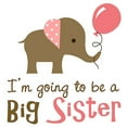 thumbnail image 2 of CafePress - Big Sister To Be Mod Elephant Body Suit - Baby Light Bodysuit, Size Newborn - 24 Months, 2 of 4
