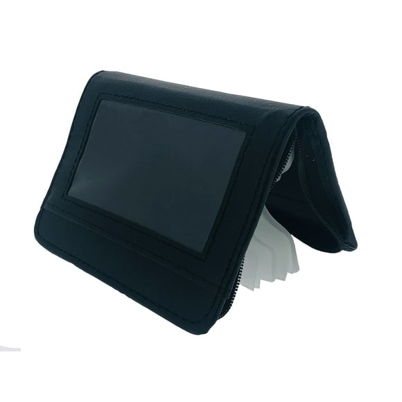 Escanear billetera segura RFID Bloqueo de aluminio Billetera y 36 titular de tarjeta de crédito Caso de identificación de caso de tarjeta de visita unisex- (Negro) Total Value NGI-2252