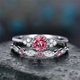 thumbnail image 1 of Bague Saphir en Alliage de Zircon Vert pour Femme, 1 of 1