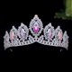 thumbnail image 4 of KAKOWELY Diadema de corona de novia con brillantes diamantes de imitación para boda y graduación, 4 of 5