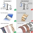 thumbnail image 3 of Tianle Resin Strap Compatible with Apple Watch Band 40mm 38mm 41mm Series 9/8/7/6/5/4/3/2/1/SE Women Men, Lightweight and Durable iWatch Stylish Bracelet Replacement Bands with Stainless Steel Buckle, 3 of 6
