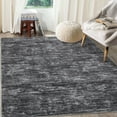 thumbnail image 2 of FairOnly 5'x7' Solid Area Rugs Ultra Soft Washable Rug, Modern Abstract Rug with Non Slip Backing Low Pile Indoor Carpet for Living Room Bedroom Dining Room, Dark Gray, 2 of 8