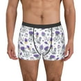 thumbnail image 4 of Wukai Lavender Bicycle Print Men’s Underwear Breathable Boxer Briefs,&nbsp;Moisture Wicking & Breathable-Large, 4 of 7