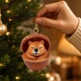 thumbnail image 6 of Clearance! 3D Forest Animal Acorn Ornaments-Cozy Forest Woodland Christmas Ornaments for Christmas Tree & Home Decor (Squirrel), 6 of 7