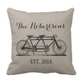 thumbnail image 1 of Funda de Almohada ABPHQTO Rústica Vintage Bicicleta Boda 45x45 cm, 1 of 1
