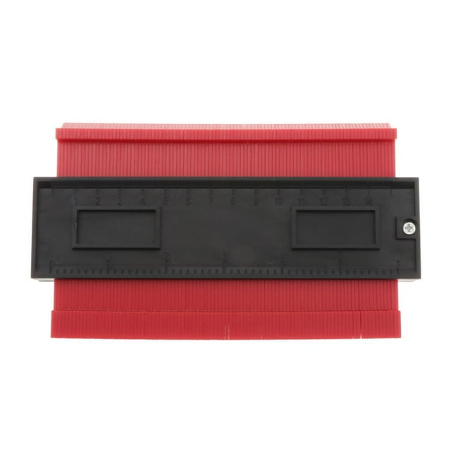 Multifunctional Tiling Laminate Edge Shaping Measure Ruler Craft Woodworking Tools Accessories Portable red