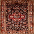 thumbnail image 1 of Ahgly Company Machine Washable Indoor Square Traditional Crimson Red Area Rugs, 6' Square, 1 of 7