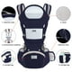thumbnail image 2 of Huifen Portabebés con asiento para la cadera, multifuncional 9 en 1, portabebés para recién nacidos y niños pequeños para todas las estaciones, portabebés ergonómico, manos libres, mochila para bebé,, 2 of 5