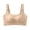 Beige, variant on MVRLSH Sports Jelly Bras for Women Front Closure Wireless Multi Fastening Full Coverage Comfort Underwear Strapless Bra
