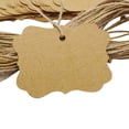 thumbnail image 3 of 100 Pcs Scallop Edges Cardstock Hang Tag Wedding Party Favor Gift Tags With Free Natural Jute Twine - Colors Available, 3 of 5