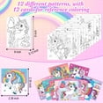 thumbnail image 2 of Set de 12 lienzos predibujados con forma de unicornio de Sherr, 20 x 20 cm, 2 of 6
