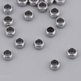 thumbnail image 4 of 50 Uds Mini espaciadoras de agujero grande de acero inoxidable abalorios para joyas para abalorios suministros para manualidades DIY 2mm Zulema Granos de espaciador de acero inoxidable, 4 of 8