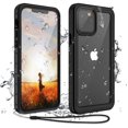 thumbnail image 1 of Wekity iPhone 12 Pro Case Waterproof Small Dots Built-in Screen Protector Shockproof Dustproof Full Body Sealed Underwater Protective Case for Apple 12 Pro 6.1 Inch (Black,for IPhone12 Pro), 1 of 7