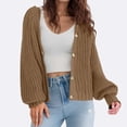 thumbnail image 4 of Cardigan Sweaters for Women 2025 Long Sleeve V-Neck Button Down Knitted Sweater Jacket Coat Womens Cardigan Sweaters, 4 of 5