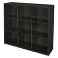 thumbnail image 6 of ClosetMaid 9 Cube Storage Shelf Bookshelf Organizer with Back Panel, Black, 6 of 9