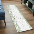 thumbnail image 3 of Runner Rugs 2x6 Ft, Farmhouse Botancial Non Slip Area Rugs for Kitchen Bedroom Entryway, Pastoral Daisy Leaves Watercolor Washable Carpet Runner Rug Floor Mats for Bedroom Home Decor, 3 of 8