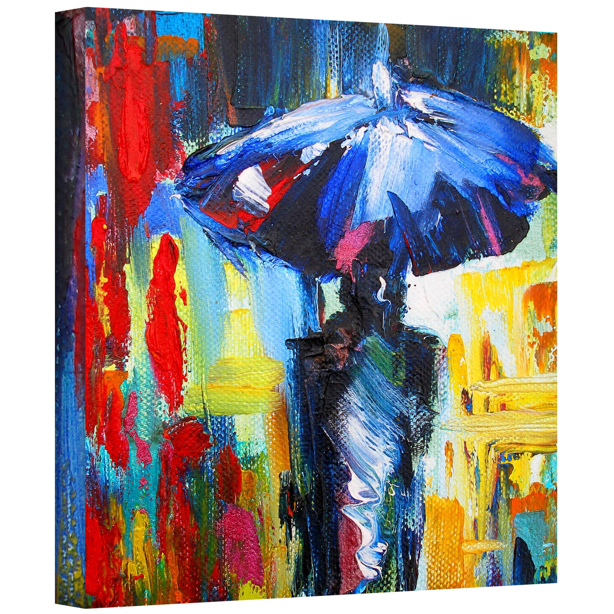 ArtWall Susi Franco "Downtown Stroll" Gallery-wrapped Canvas