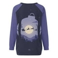 thumbnail image 5 of Chandail en Molleton de Noël pour Femmes 2023 Mode Imprimé de Noël Manches Longues Blouse Col Rond Chandail Décontracté Hauts Chandails en Molleton en Liquidation, 5 of 5