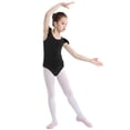 thumbnail image 1 of MSemis Girls Basic Ruffles Short Sleeve Tank Leotard Ballet Dance Bodysuit, 1 of 7