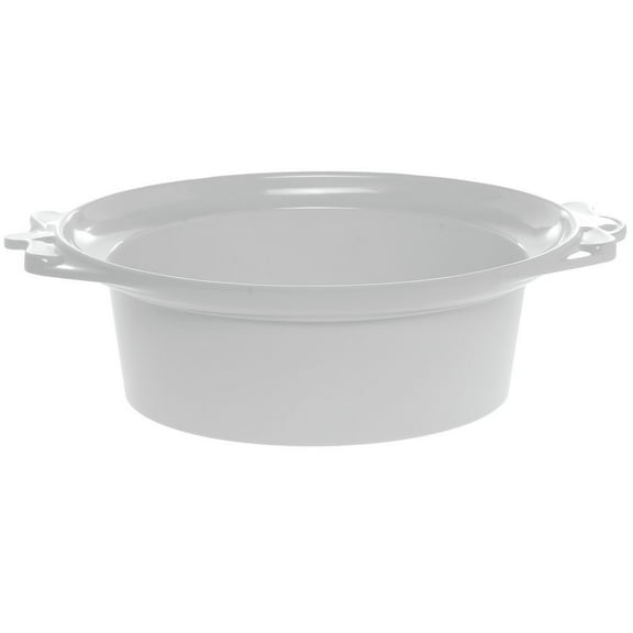 HUBERT Large Oval Bowl White Melamine - 20 1/2"L x 12 1/10"W x 6"H