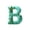 B, variant on Doghiosgha Letter Christmas Hanging Ornament, Acrylic 2D Personalized Holiday Pendant for Xmas Tree Decor, 3.1 Inch, B